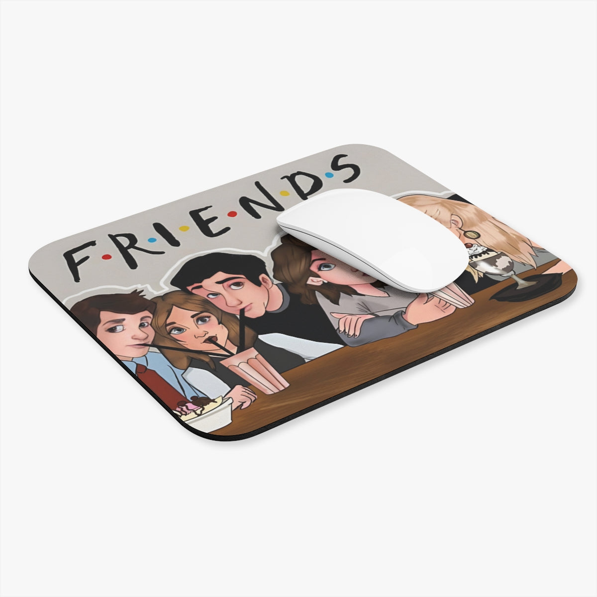 Friends TV Show Cartoon Characters Desk Mat