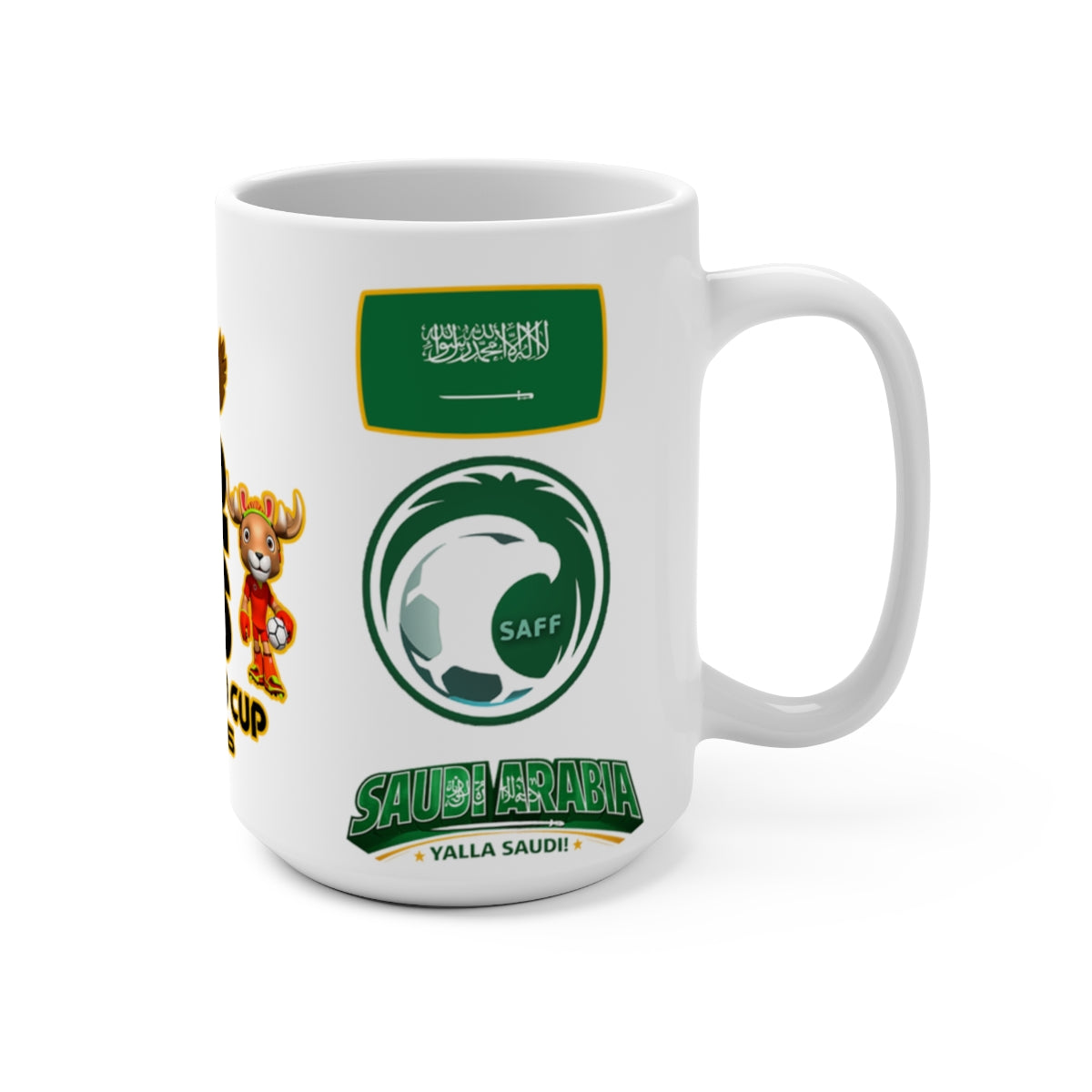 Al Dawsari Saudi Arabia football mug design view