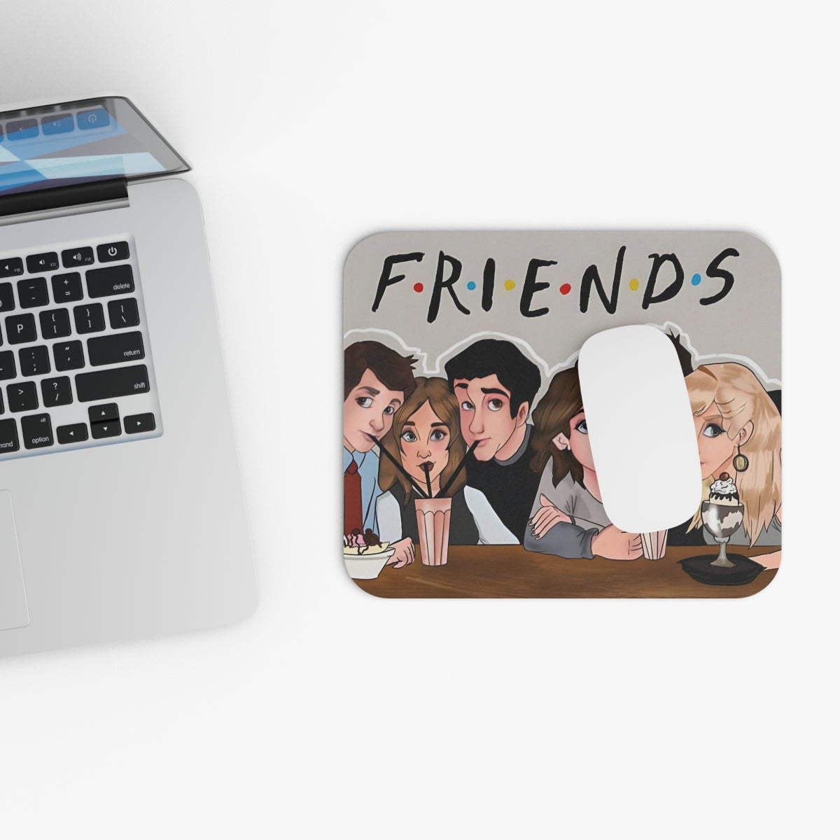 Friends TV Show Cartoon Characters Desk Mat