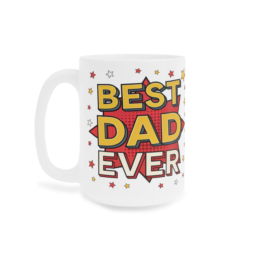 Best Dad Ever Retro Comic Mug – Funny Father’s Day Gift