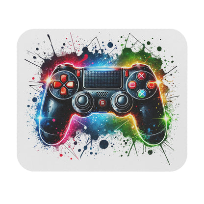 Gaming Controller — Colorful Splash Video Game Desk Mat