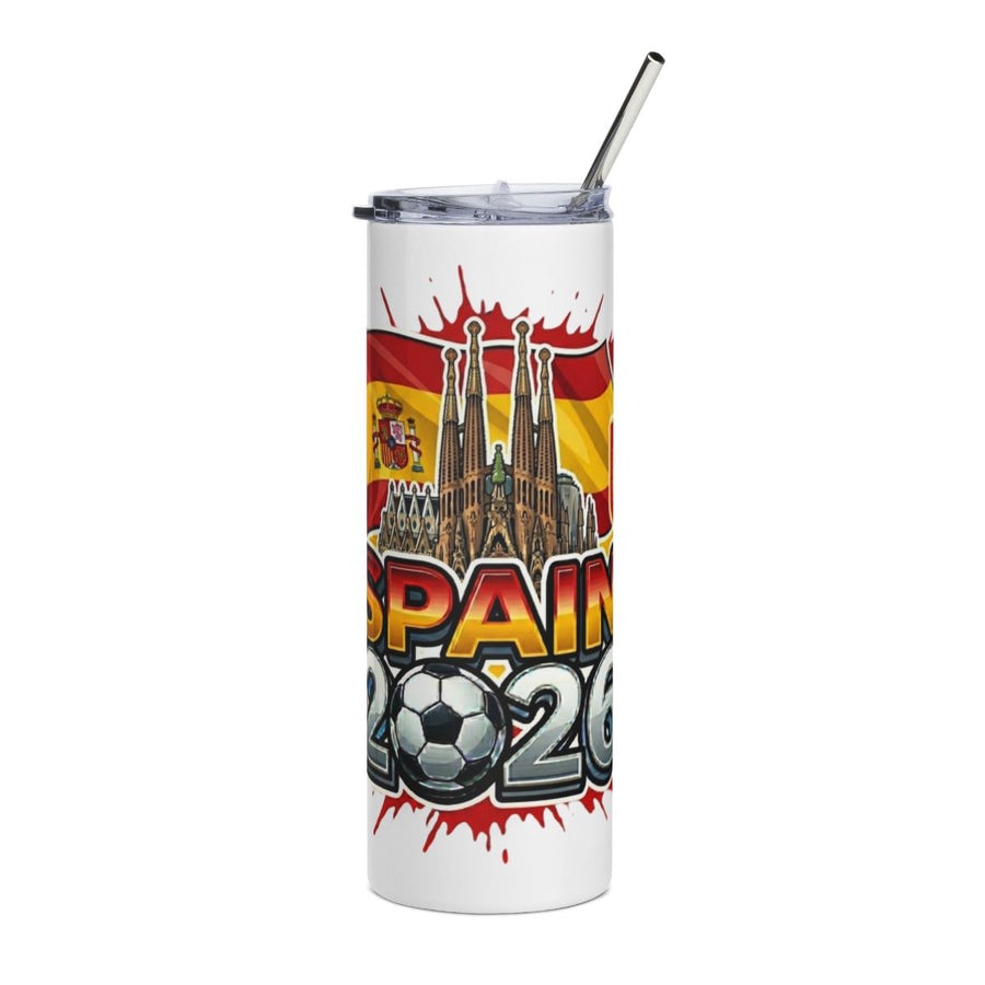 Spain 2026 Football Tumbler – Insulated Soccer Fan Cup