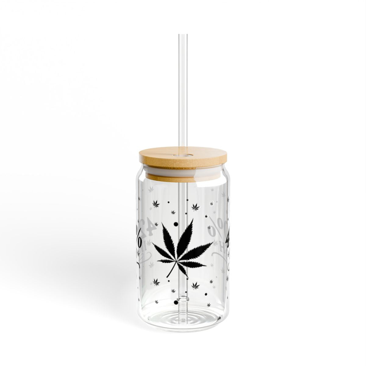16oz 420% Irish Cannabis Leaf Sipper Glass