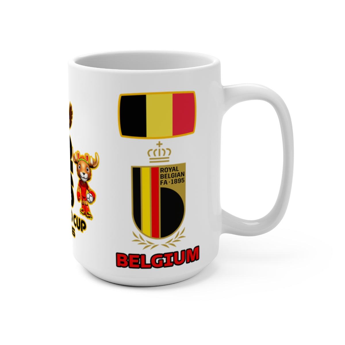 Lukaku Belgium football mug design view