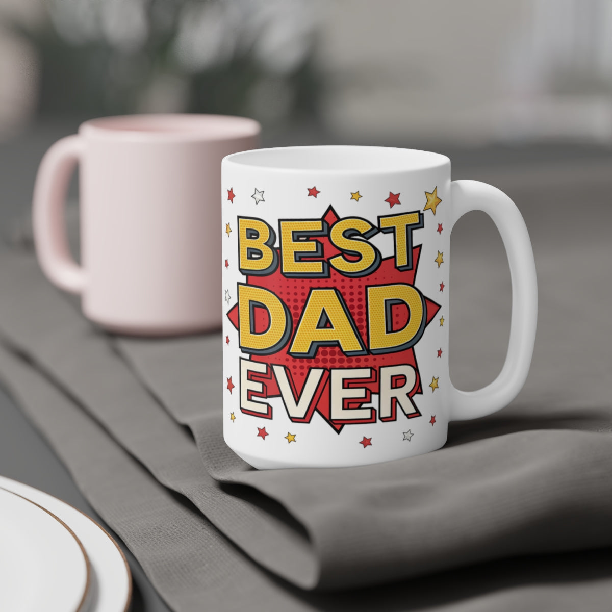 "Best Dad Ever"  — Retro Comic Style Father’s Day Gift