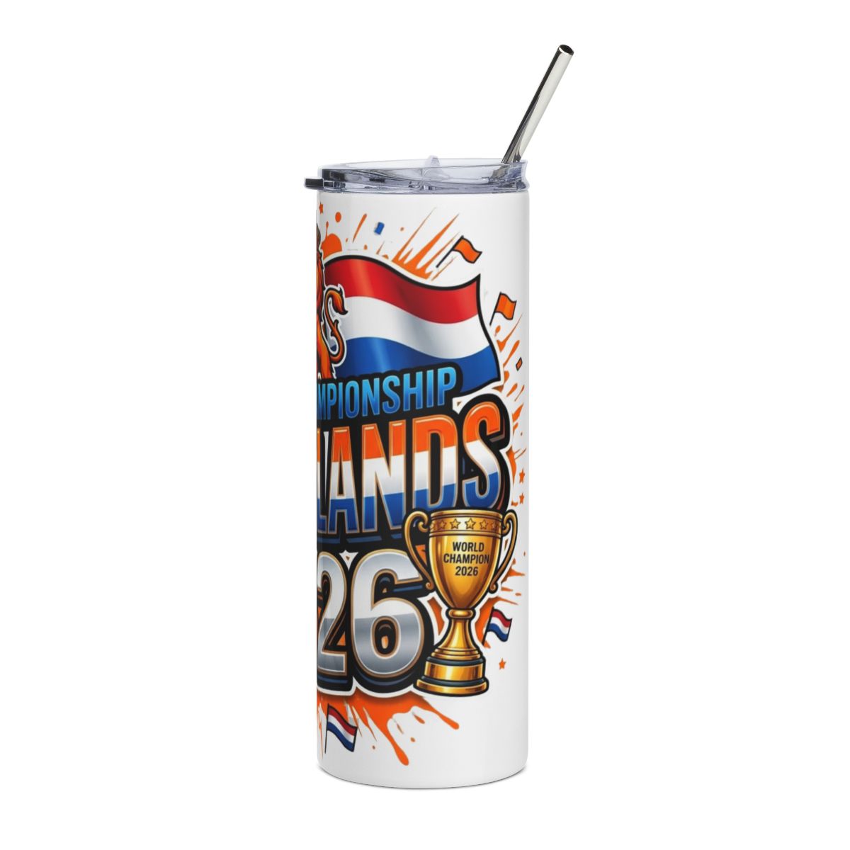 Netherlands 2026 football tumbler design view