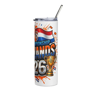 Netherlands 2026 football tumbler design view