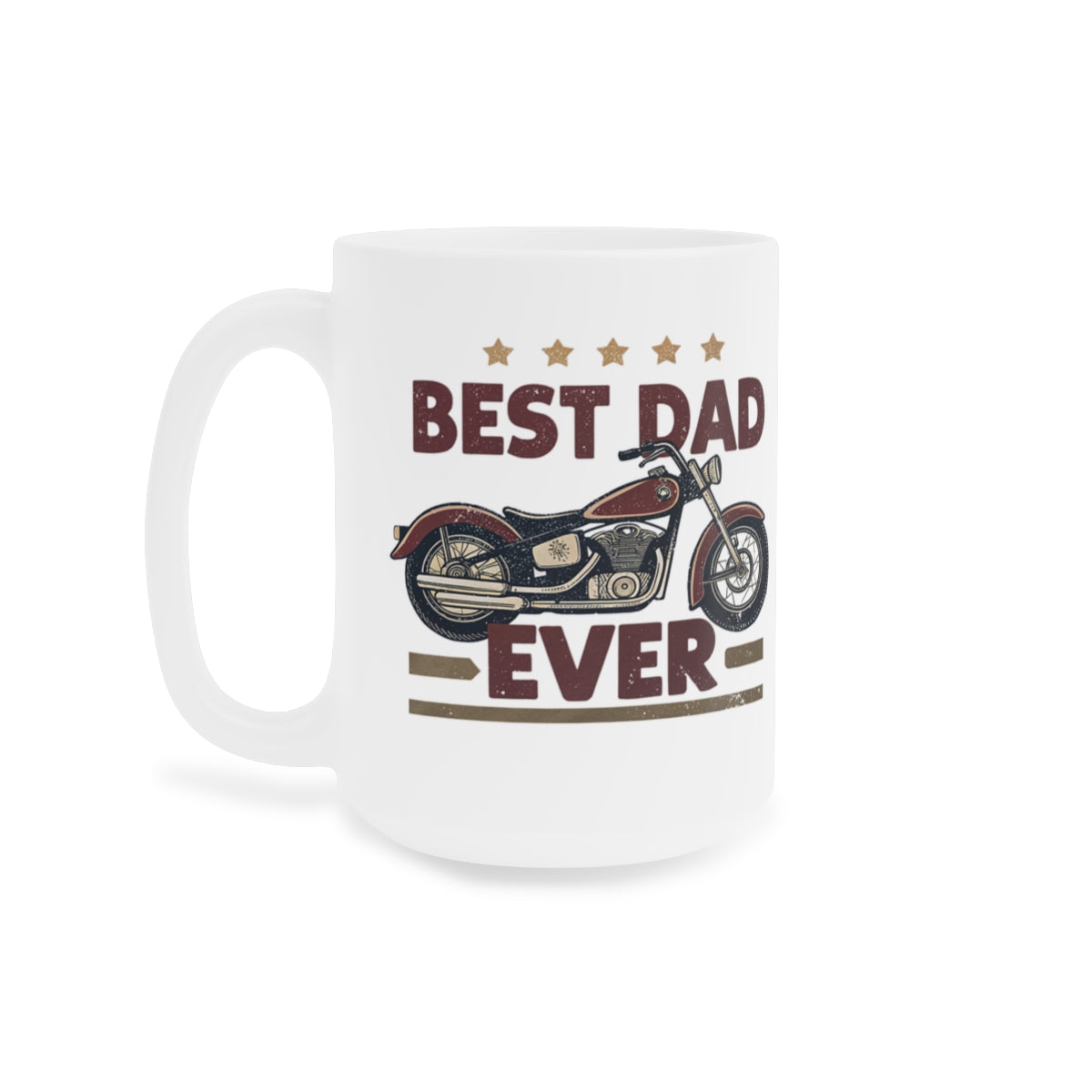"Best Dad Ever Motorcycle" Mug — Father's Day Gift Coffee Cup