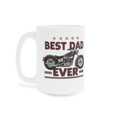 "Best Dad Ever Motorcycle" Mug — Father's Day Gift Coffee Cup