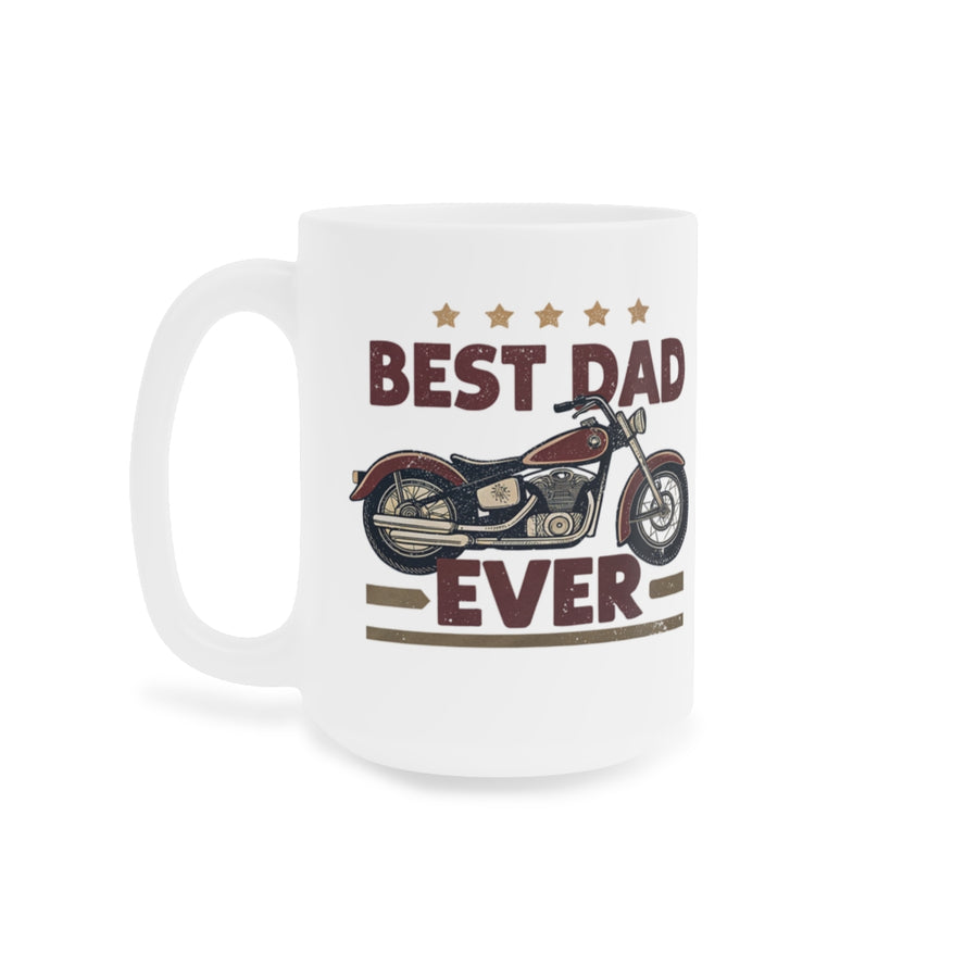 Best Dad Ever Motorcycle Mug – Biker Father’s Day Gift