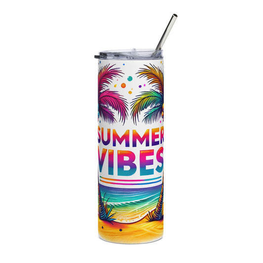 Summer Vibes Palm Beach Insulated Travel Cup