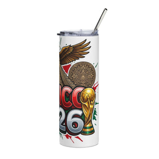Mexico 2026 football tumbler design view