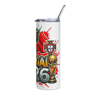 Portugal 2026 football tumbler design view