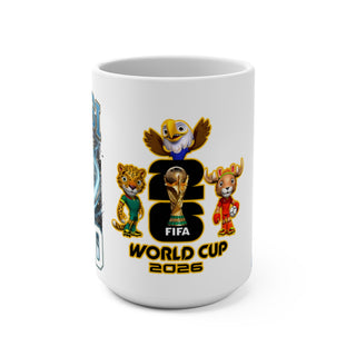 Messi Argentina football mug alternate view