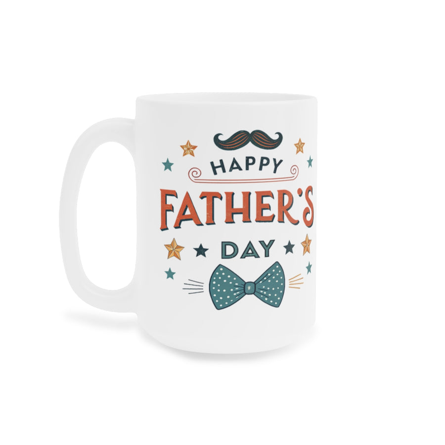 Happy Father’s Day Mustache Mug – Dad Coffee Gift