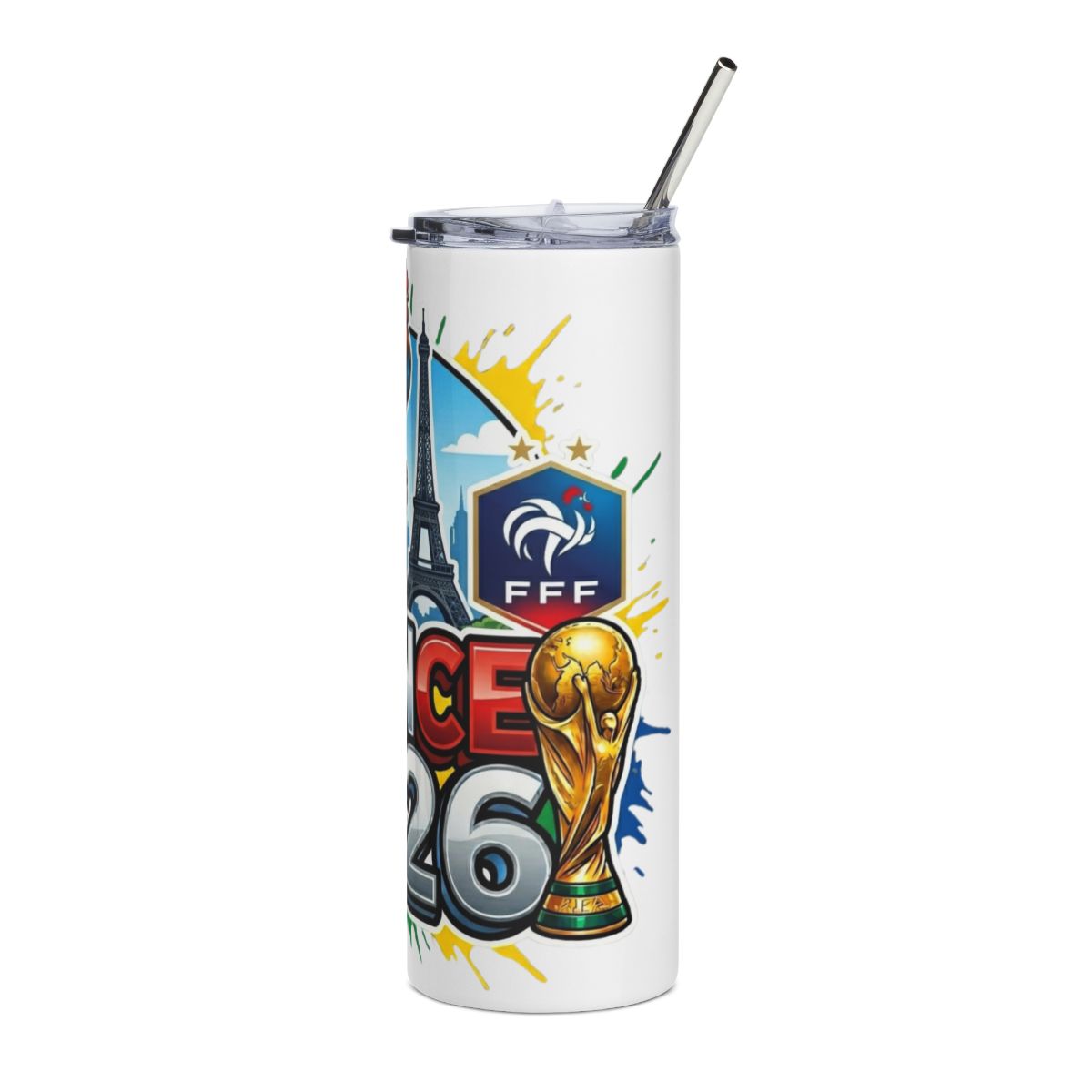 France 2026 football tumbler design view