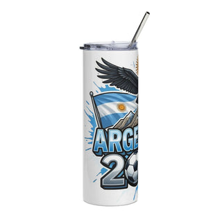 Argentina 2026 football tumbler alternate view