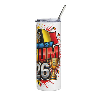 Belgium 2026 football tumbler design view
