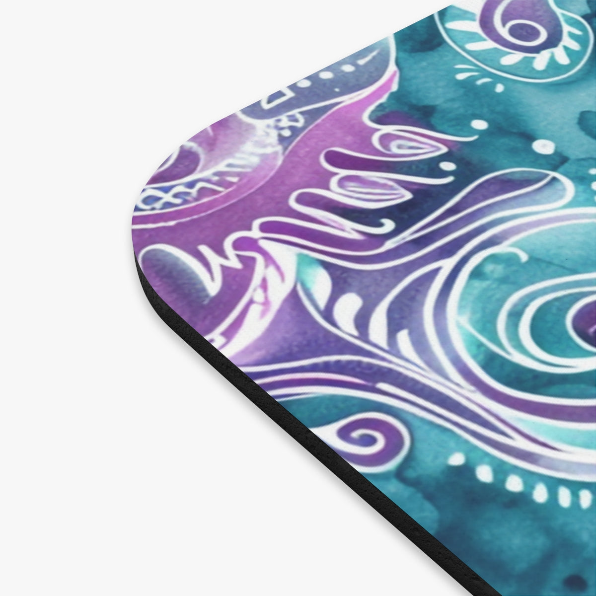 "A Penny For Your Thoughts Seems A Bit Pricey" Teal & Purple Watercolor Desk Mat