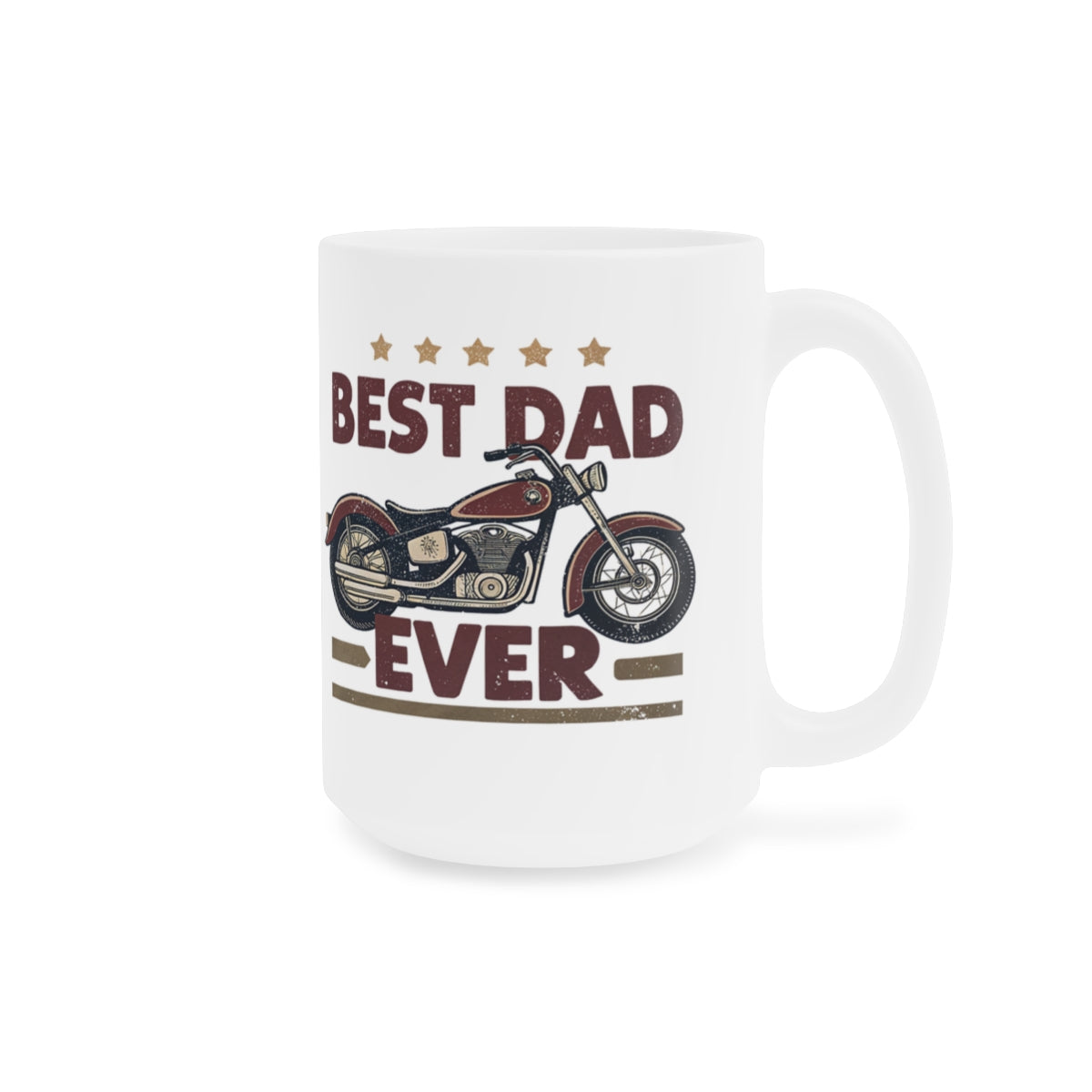 "Best Dad Ever Motorcycle" Mug — Father's Day Gift Coffee Cup