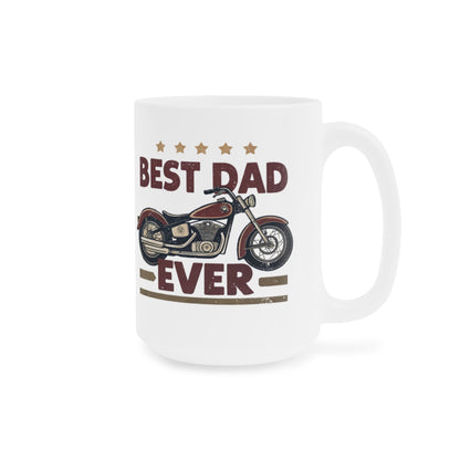 "Best Dad Ever Motorcycle" Mug — Father's Day Gift Coffee Cup
