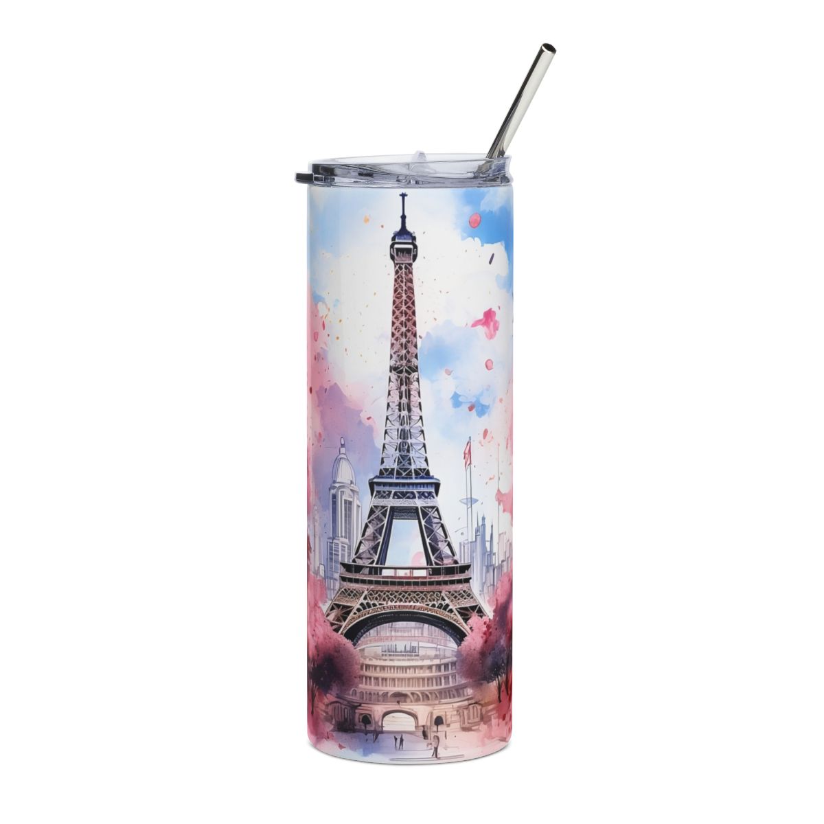 "Eiffel Tower Watercolor"