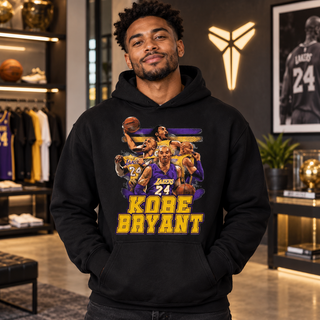 Kobe Bryant Tribute Graphic Apparel — Black Hoodie; one garment per purchase