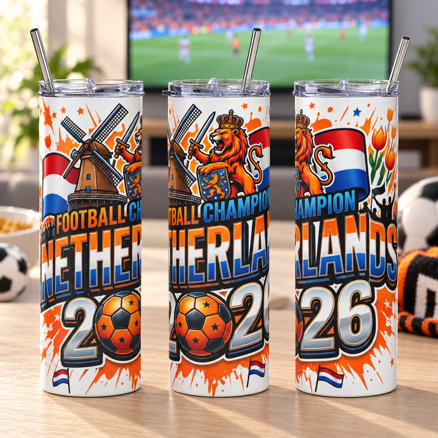 Netherlands 2026 Football Tumbler – Dutch Soccer Fan Cup