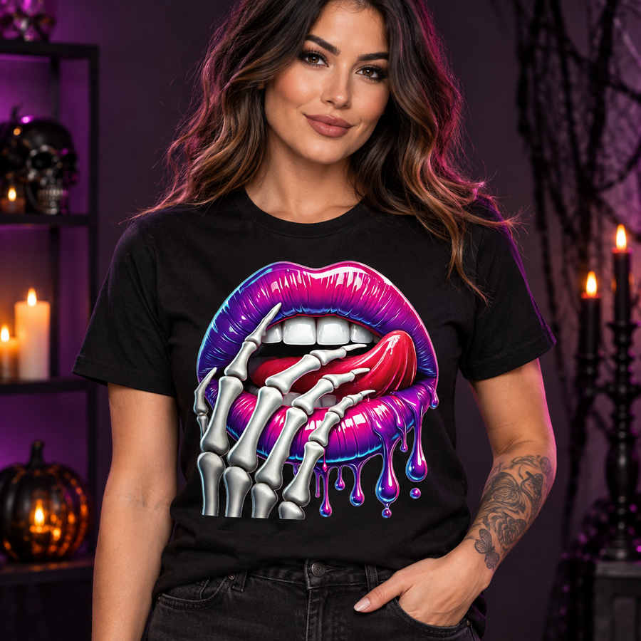Skeleton Kiss – Halloween Apparel
