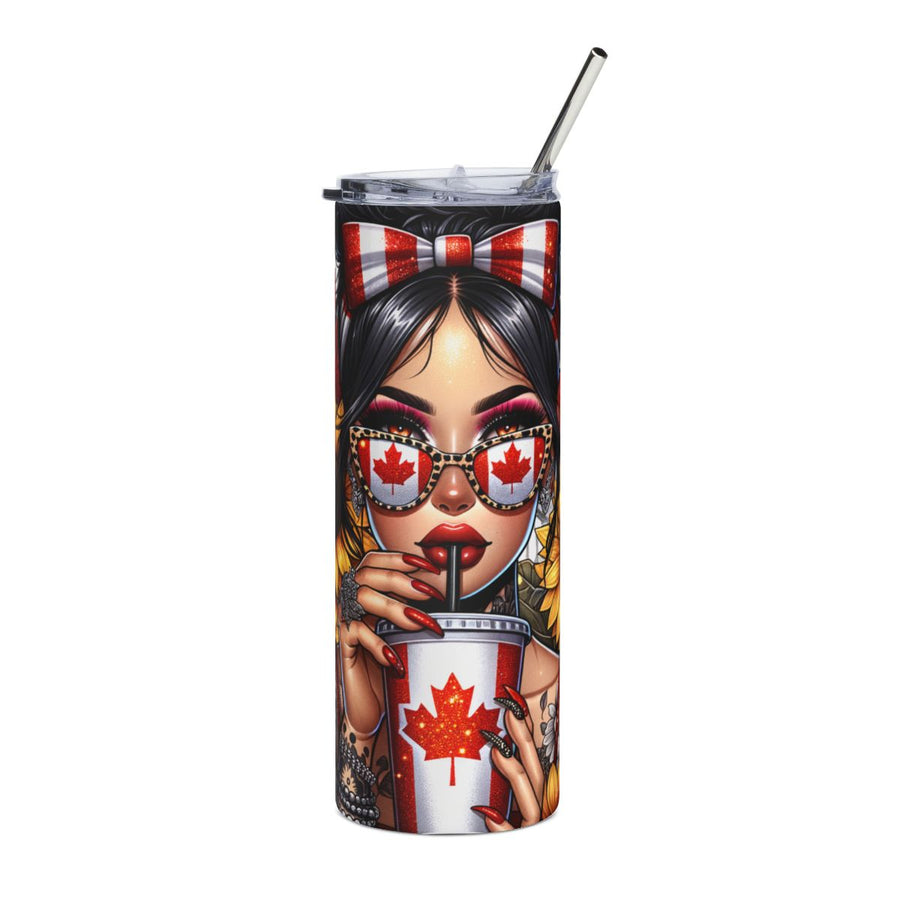 Canada Day Glam 20oz Tumbler – Fashionable Canadian Pride Cup