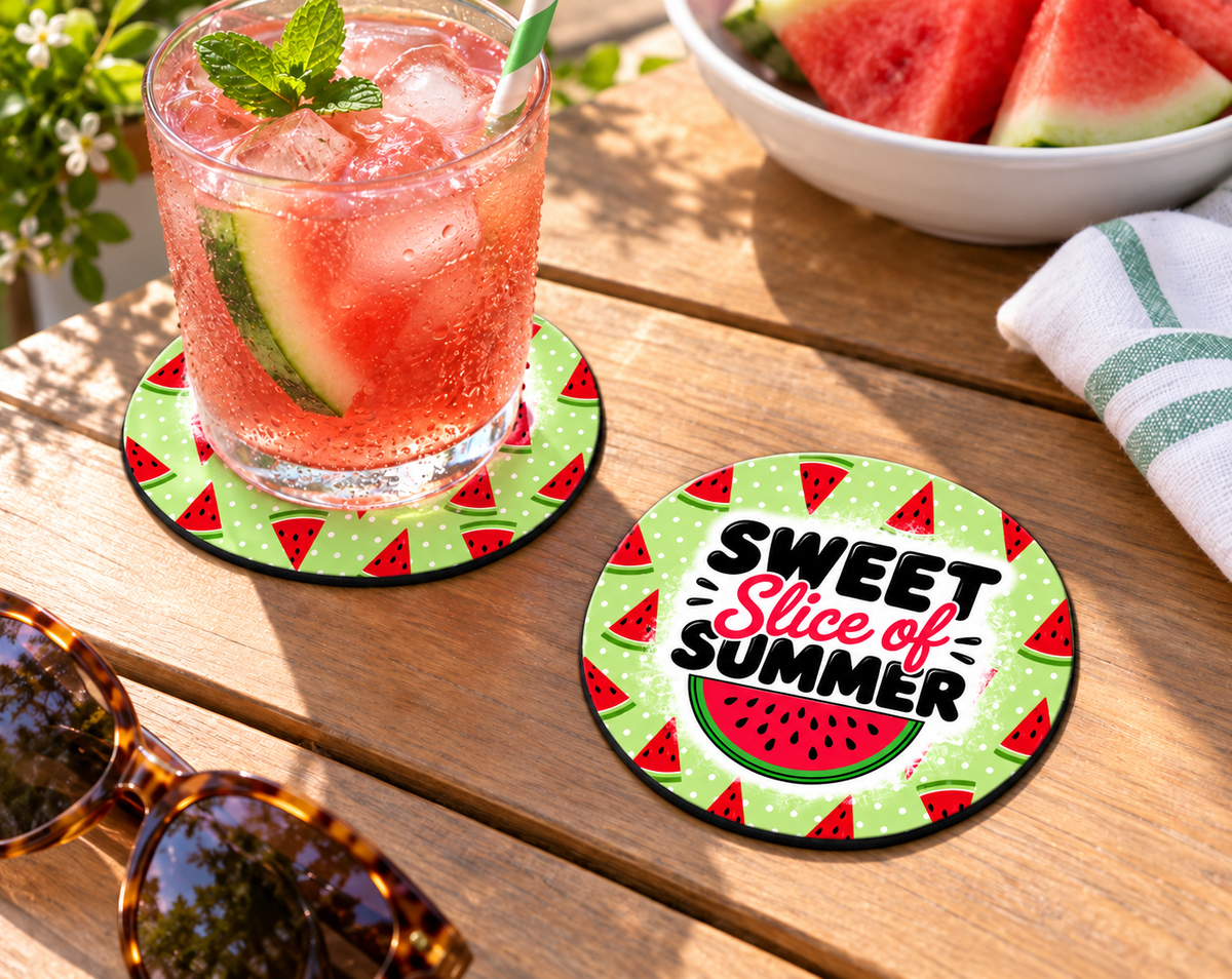 sweet-slice-of-summer-watermelon-coaster — Round set of 2