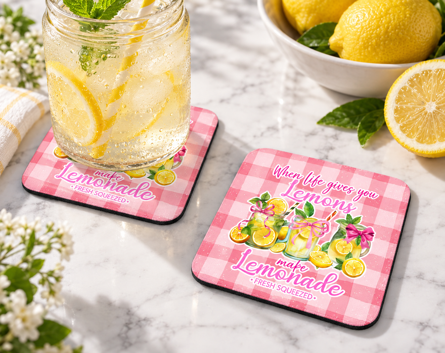 When Life Gives You Lemons Make Lemonade Coaster – Cottagecore Decor