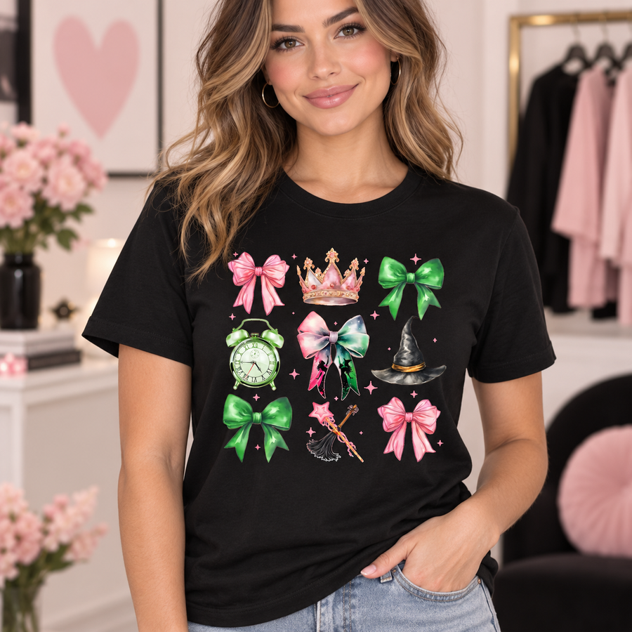 Pink & Green Wicked Icons – Apparel